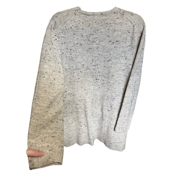 NWT Madewell Donegal Kent Cardigan Sweater Open Front Flecked Gray Size Medium - Picture 8 of 14